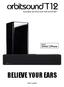 Soundbar and ipod dock with airsound BELIEVE YOUR EARS. User s guide