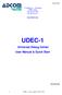 17 Hatidhar st. Ra anana 43665, Israel Fax: Tel: UDEC-1. Universal Debug Center User Manual & Quick Start