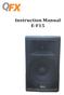 Instruction Manual E-F15