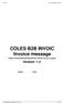 COLES B2B INVOIC Invoice message