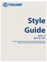 Style Guide. Draft 1.6 April 16, The following document may be viewed and downloaded from