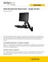 Wall-Mounted Sit-Stand Desk - Single Monitor
