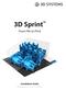 3D Sprint. From File to Print. Installation Guide. 3D Sprint Requirements and Installation