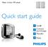 Quick start guide. Install Connect and Charge Transfer Enjoy. Philips GoGear MP3 player