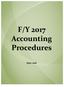 F/Y 2017 Accounting Procedures