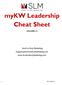 mykw Leadership Cheat Sheet