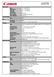 Canon EOS 650D Specification Sheet