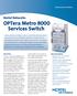 OPTera Metro 8000 Services Switch