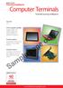 Sample page only. Computer Terminals Essential sourcing intelligence. China supplier profiles. Product gallery. Industry trends