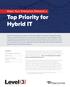 Top Priority for Hybrid IT