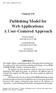 Publishing Model for Web Applications: A User-Centered Approach