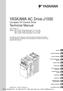 YASKAWA AC Drive-J1000 Compact V/f Control Drive Technical Manual