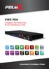 KWX PDU. Inteligent, Rack Mounted, Power Distribution Units. Innovation in Intelligent Power. Dry Connector. Energy Display. Water Logging.