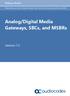Analog/Digital Media Gateways, SBCs, and MSBRs