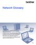 Network Glossary. Version 0 ENG