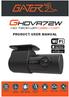 GHDVR72W. HD 720P wifi DaSH cam PRODUCT USER MANUAL 720P. Super Capacitor. Resolution. G Sensor. Hand Gesture Photo Function.