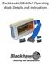 Blackhawk USB560v2 Operating Mode Details and Instructions