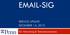 -SIG SERVICE UPDATE DECEMBER 14, ISC Networking & Telecommunications