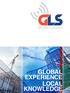 GLOBAL EXPERIENCE LOCAL KNOWLEDGE