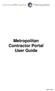 Metropolitan Contractor Portal User Guide