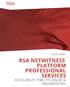 DATA SHEET RSA NETWITNESS PLATFORM PROFESSIONAL SERVICES ACCELERATE TIME-TO-VALUE & MAXIMIZE ROI