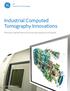 Industrial Computed Tomography Innovations