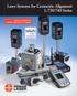 Laser Systems for Geometric Alignment L-730/740 Series