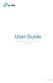 User Guide. 300Mbps Wireless N 4G LTE Router TL-MR6400 REV