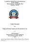 NATIONAL INSTITUTE OF TECHNOLOGY PUDUCHERRY Thiruvettakudy, Varichikuddy (Post) Karaikal Tender Document. For
