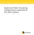 Application Note: Clustering configurations supported for VCS with vsphere