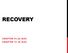 RECOVERY CHAPTER 21,23 (6/E) CHAPTER 17,19 (5/E)