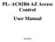 PL- AC02B6 AZ Access Control User Manual