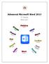 Advanced Microsoft Word 2013