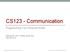 CS123 - Communication