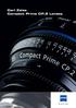 Carl Zeiss Compact Prime CP.2 Lenses