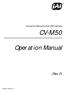 Industrial Monochrome CCD Camera CV-M50. Operation Manual. (Rev.F) Manual version:1.1