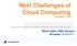 Next Challenges of Cloud Computing InfoH508 ULB. Skhiri Sabri, R&D director Brussels, 26/04/2011