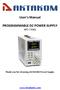 User s Manual PROGRAMMABLE DC POWER SUPPLY
