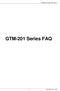 GTM-201 Series FAQ Ver1.1. GTM-201 Series FAQ ICP DAS CO., LTD.