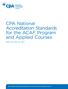 CPA National Accreditation Standards for the ACAF Program and Applied Courses. Effective: May 19, 2017