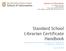 Standard School Librarian Certificate Handbook