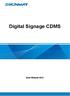 Digital Signage CDMS