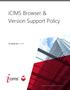 icims Browser & Version Support Policy