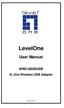 LevelOne User Manual WNC-0600USB N_One Wireless USB Adapter
