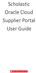 Scholastic Oracle Cloud Supplier Portal User Guide