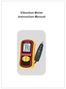 Vibration Meter Instruction Manual
