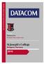 GREGORY TERRACE: Datacom Student Welcome Pack DOCUMENT Datacom STUDENT WELCOME PACK