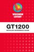 GT1200 RETAILER REFERENCE GUIDE