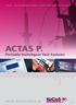 ACTAS P. Portable Switchgear Test Systems K O C O S M E S S T E C H N I K A G