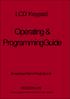 Operating & ProgrammingGuide